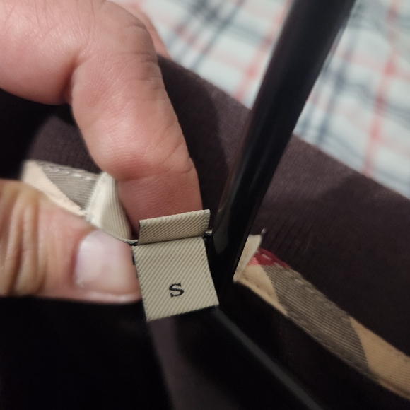 Burberry Dark Brown Long Sleeve Polo Shirt - Picture 2 of 3